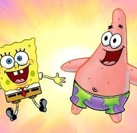 As happy as Spongebob and Patrick